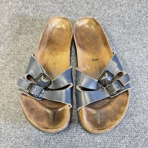 Birkenstock Women's 36 (5 - 5.5 US) Navy Sandals 2 Strap Yao Birko-Flor Balance - Picture 2 of 7